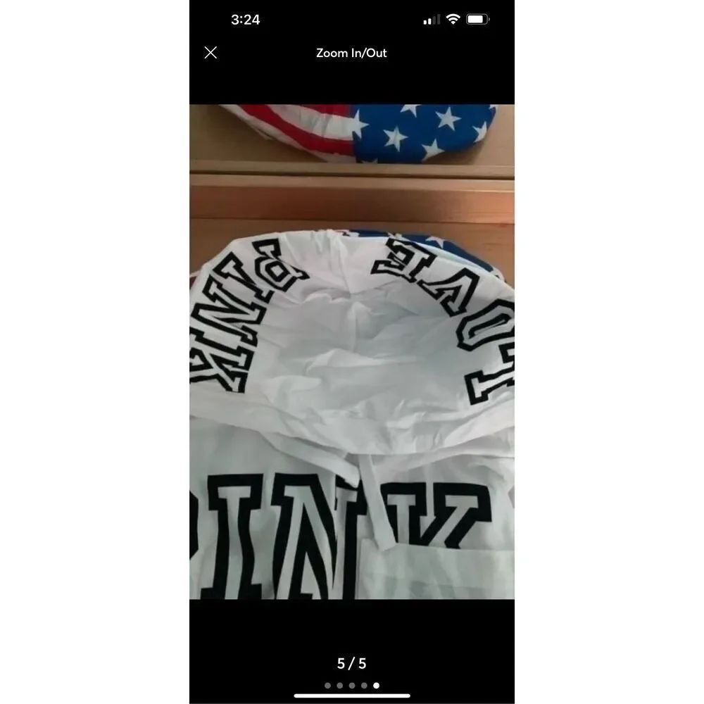 VS PINK Americana Hooded Campus Tee - Picture 5 of 5